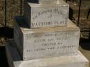 Martha Mary,
daughter of Valentine & Mary PLATZ,
died 10? March? 1911 aged 25 years 6 months;
children;
Frederick,
died 15 Aug 1892;
Albert,
died 29 March 1896;
Annie Margaret,
died 3 April 1887;
Valentine PLATZ,
died 8 March 1917 aged 68 years,
erected by wife & children;
Maria PLATZ,
died 1 July 1933 aged 78 years;
Joseph Peter PLATZ,
son of Valentine & Mary PLATZ,
died 4 Dec 1921 aged 31 years,
erected by mother, sisters & brothers;
Mary PLATZ,
mother,
died 1 July 1933? aged 78 years;
Jondaryan cemetery, Jondaryan Shire