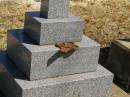 William Charles WILLIAMS,
died 15 Nov 1913 aged 68 years;
Ann Charlotte WILLIAMS,
accidentally killed at Esk
25 Aug 1908 aged 56 years;
Maurice Lloyd WILLIAMS,
born 2 Feb 1884,
accidentally killed 1 Oct 1904;
Jondaryan cemetery, Jondaryan Shire