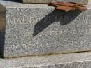 William Charles WILLIAMS,
died 15 Nov 1913 aged 68 years;
Ann Charlotte WILLIAMS,
accidentally killed at Esk
25 Aug 1908 aged 56 years;
Maurice Lloyd WILLIAMS,
born 2 Feb 1884,
accidentally killed 1 Oct 1904;
Jondaryan cemetery, Jondaryan Shire