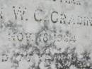 Herman W.C. GRADING, brother,
died 18? Nov 1964 aged 75? years;
Kalbar General Cemetery, Boonah Shire