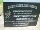 Harold James HERRMANN, husband father,
died 28 February 1984 aged 65 years;
Kalbar General Cemetery, Boonah Shire