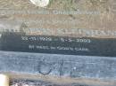 Keith Kevin KLEINHANS,
father grandfather husband brother,
22-11-1929 - 5-5-2003;
Kalbar General Cemetery, Boonah Shire