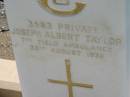 Joseph Albert TAYLOR,
22 August 1936;
Kalbar General Cemetery, Boonah Shire