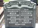 John NEUENDORF, husband father,
died 19 April 1948 aged 76 years;
Minnie M. NEUENDORF, mother,
died 24 July 1959 aged 84 years;
Kalbar General Cemetery, Boonah Shire