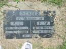 A.I. SCHOLZ,
25-6-1911 - 9-7-1985;
F.W. SCHOLZ,
16-10-1904 - 9-2-1977;
Kalbar General Cemetery, Boonah Shire