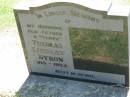 Thomas Lindsay BYRON,
husband father poppa,
1915 - 1994;
Kalbar General Cemetery, Boonah Shire