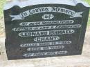 Leonard Ishmael CHANT,
husband father father-in-law grandfather,
died 30-7-1984 aged 69 years;
Kalbar General Cemetery, Boonah Shire