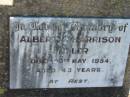 Albert Harrison MILLER,
died 28 May 1954 aged 43 years;
Kalbar General Cemetery, Boonah Shire