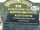 Evelyn Pearl PRENZLER, mum,
died 14 Feb 1982 aged 56;
Kalbar General Cemetery, Boonah Shire