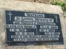 parents grandparents;
Kathleen Ursula WATKINS,
1-10-1906 - 14-10-1974;
Ellis John WATKINS,
20-7-1908 - 23-3-1985;
Kalbar General Cemetery, Boonah Shire