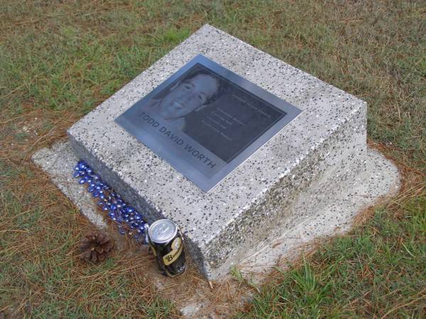 Todd David WORTH,  | 13 Jan 1985 - 3 June 2003;  | Kandanga Cemetery, Cooloola Shire  | 