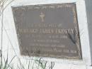 Bernard James FRENEY, 3 June 1932 - 13 May 2000, husband of Donna, son of Stanley & Mary; Kilkivan cemetery, Kilkivan Shire 