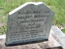 William WALL junior, died 27 Aug 1920 aged 32 years, inserted by parents; Kilkivan cemetery, Kilkivan Shire 