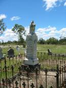 William FRASER, husband of Flora FRASER, died 13 Sept 1902 aged 72 years; Flora FRASER, wife of the late William FRASER, died 3 Jan 1909 aged 75 years; Ann Caroline FRASER, daughter of Flora FRASER, died 12 Aug 1902 aged 35 years; Kilkivan cemetery, Kilkivan Shire 