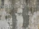 Catherine ROSER,
died 3 May 1906;
Frank ROSER,
died 24 April 1916;
Killarney cemetery, Warwick Shire