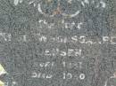 Knud Wognsgaard JENSEN,
born 1851,
died 1930;
Kristina Martina JENSEN,
born 1856,
died 1930;
Killarney cemetery, Warwick Shire