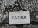 Arthur John Augustus ROBERTS,
father,
died 5 July 1941 aged 55 years;
Killarney cemetery, Warwick Shire