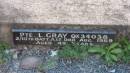 Pte. L GRAY
d: Aug 1969 aged 49
Legume cemetery, Tenterfield, NSW
