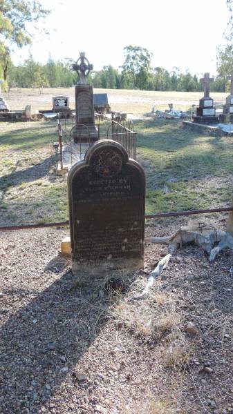 John HALEY  | b: 12 Jul 1815  | d: 3 Jun 1897  | native of Cork Ireland  |   | Daughter Eliza BRENNAN of Leyburn  |   | Leyburn Cemetery  |   |