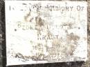 Pedrea Dorothea KRAUT, wife,
1881 - 1940;
Lockrose Green Pastures Lutheran Cemetery, Laidley Shire