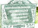 Abiel GOSCHNICK, husband daddy,
died 10 Jan 1940 aged 35 years;
Lockrose Green Pastures Lutheran Cemetery, Laidley Shire