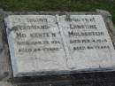 Ferdinand MOLKENTEIN, died 26 Jan 1924 aged 84 years;
Ernestine MOLKENTEIN, died 4 Feb 1929 aged 84 years;
Lowood Trinity Lutheran Cemetery (Bethel Section), Esk Shire