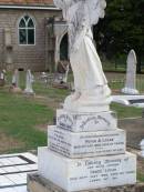 Sarah Jane, wife of P.A. LOGAN, mother,
died 20 May 1918 aged 43 years;
Peter A. LOGAN,
died 19 April 1942 aged 67 years;
Grace LOGAN, mother,
died 24 July 1966 aged 83 years;
Ma Ma Creek Anglican Cemetery, Gatton shire