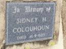 Sidney H. COLQUHOUN,
died 16-9-1923;
Ma Ma Creek Anglican Cemetery, Gatton shire