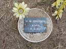 H.M. BOURBON, female,
died 19-6-1925 aged 6 days;
Ma Ma Creek Anglican Cemetery, Gatton shire