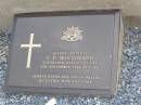 Francis Peter WOODWARD, husband father,
died 8 Sept 1946 aged 39 years;
F.P. WOODWARD,
died 8 Sept 1946 aged 40 years,
missed by wife & sons;
Ma Ma Creek Anglican Cemetery, Gatton shire