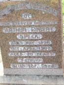 Arthur Robert SPECK, brother,
23 May 1896 - 11 April 1967 aged 70 years;
Ma Ma Creek Anglican Cemetery, Gatton shire