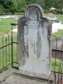 Mary WYNNE,
died 21 August 1905 aged 90 years;
Maclean cemetery, Beaudesert Shire
