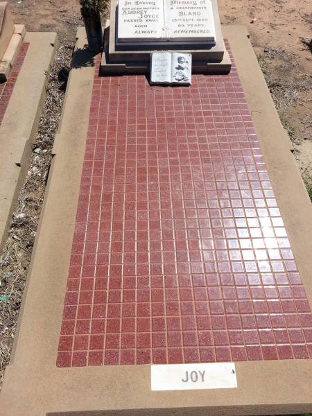 Audrey Joyce BLAND (Joy)  | d: 15-Sep-1999, aged 80  |   | Meandarra cemetery  | Copyright Dr Matt Barton  | 