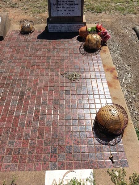 Arthur THOMPSON  | d: 4 Jan 1947, aged 64  |   | Meandarra cemetery  | Copyright Dr Matt Barton  | 