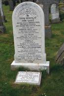 Anne LOCKIE
wife of Andrew HOPE
d: Darnick, 28 Oct 1922 aged 62
Andrew HOPE
mason
d: Darnick, 14 May 1928 aged 70
elder son
Adam (HOPE)
d: 8 Apr 1933 aged 50
daughter
Isabella
wife of Thomas P GALBRAITH
d: 31 Aug 1946 aged 61
Mary L. Morrison HOPE
wife of Adam HOPE
d: 8 Dec 1947 aged 67
younger son of above
Robert (HOPE?)
d: 23 Nov 1958 aged 71
Anne Lockie HOPE
d: 5 Mar 1984 aged 64
daughter of Adam
Agnes Hastings HOPE (Nancy)
daughter of Mary and Adam
d: 3 Mar 1981 aged 74
wife of Alec KERRIDGE
b: 16 Feb 1918
d: 20 Jan 2000
buried Polperro, Cornwall
Melrose cemetery, Roxburgshire, Scotland