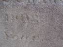 Albert SOMMER,
son of John & Christina SOMMER,
died 15 Jan 1902 in 22nd year;
Meringandan cemetery, Rosalie Shire