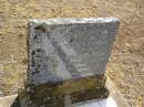 Otto F. WOLSKI,
died 25 March 1951 aged 68 years;
Meringandan cemetery, Rosalie Shire