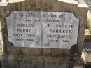 parents;
Charles Henry SUTCLIFFE,
1842 - 1930;
Elizabeth Harriett SUTCLIFEE,
1842 - 1920;
Meringandan cemetery, Rosalie Shire