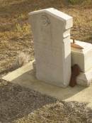 Matthias SCHEFE,
native of Germany,
died Glencoe 22 Sept 1891 aged 62 years;
Meringandan cemetery, Rosalie Shire