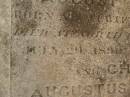 John Gustav Francis MIRCHINN,
born Berlin Geramny,
died North Farm Goombungee 17 Aug 1890 aged 55? years;
George August MIRCHINN,
born Wertemberg? Germany,
died North Farm Goombungee 29 July 1890 aged 34? years;
Charles Augustus MIRCHINN,
born Wertemberg? Germany,
killed fall from horse Winton 11 Aug 1890 aged 22 years;
Meringandan cemetery, Rosalie Shire