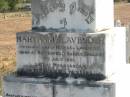 Mary Annie LAVENDER,
wife of Michael LAVENDER,
born Rotherfield Sussex England 7 July 1851,
died Meringandan 8 Feb 1924 aged 72 years;
Meringandan cemetery, Rosalie Shire