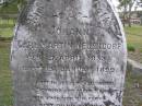 Johann Carl Martin NEUENDORF,
born 27 April 1833 died 13 Jan 1899;
Minden Baptist, Esk Shire