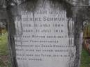 Friderike SCHMUNCK,
born 12 July 1864 died 11 July 1918;
Minden Baptist, Esk Shire