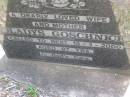 Gladys GOSCHNICK, wife mother,
died 13-1-2000 aged 97 years;
Minden Baptist, Esk Shire