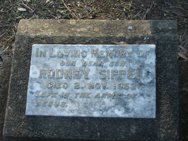 Rodney SIPPEL  | 2 Nov 1953  | Minden/Coolana - St Johns Lutheran  | 