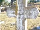 Elisabeth MILLAT, nee MULLER,
born 8 May 1872 died 4? Feb 1894;
St Johns Evangelical Lutheran Church, Minden, Esk Shire
