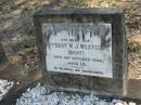 Herbert W J Westcott (Bert)
14 Oct 1934
28 yrs
Moggill Historic cemetery (Brisbane)
