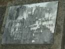 Kenneth D.J. CAHILL,
accidentally killed 19-11-65 aged 46 years;
Mooloolah cemetery, City of Caloundra