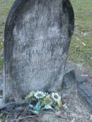 Margaret Winifred HANLON,
died 28 April 1931 aged 21 years;
Mooloolah cemetery, City of Caloundra