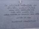 Gwen MCINTYRE,
born 19 Dec 1922,
died 18? March 1986,
sister of Gordon & Peter;
Mooloolah cemetery, City of Caloundra